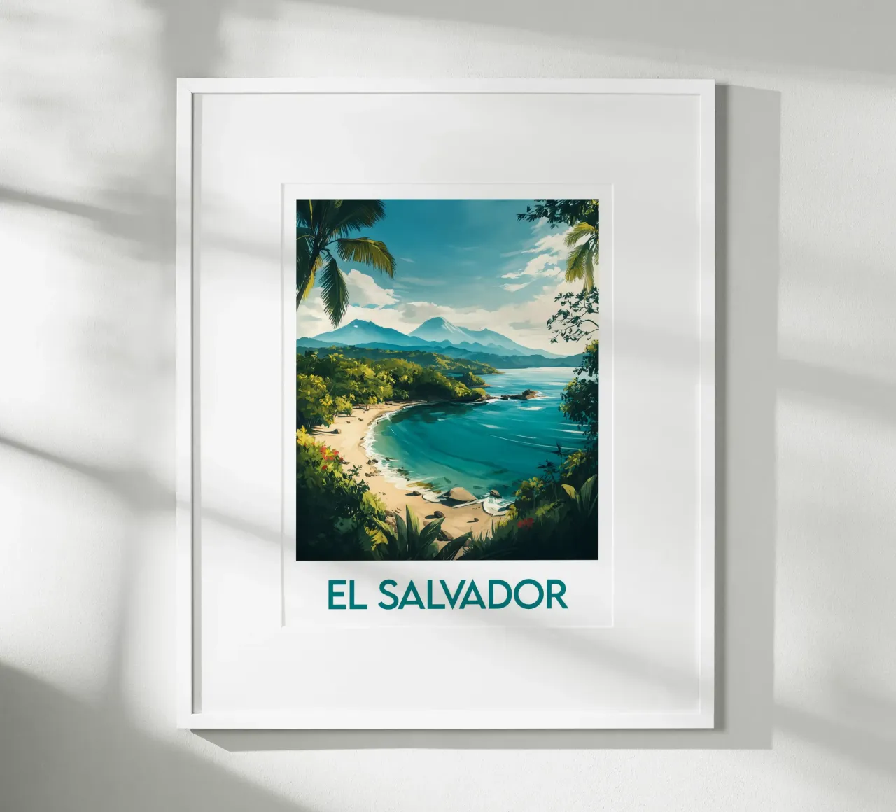 Affiche El Salvador poster con telaio in plastica da Frame the World