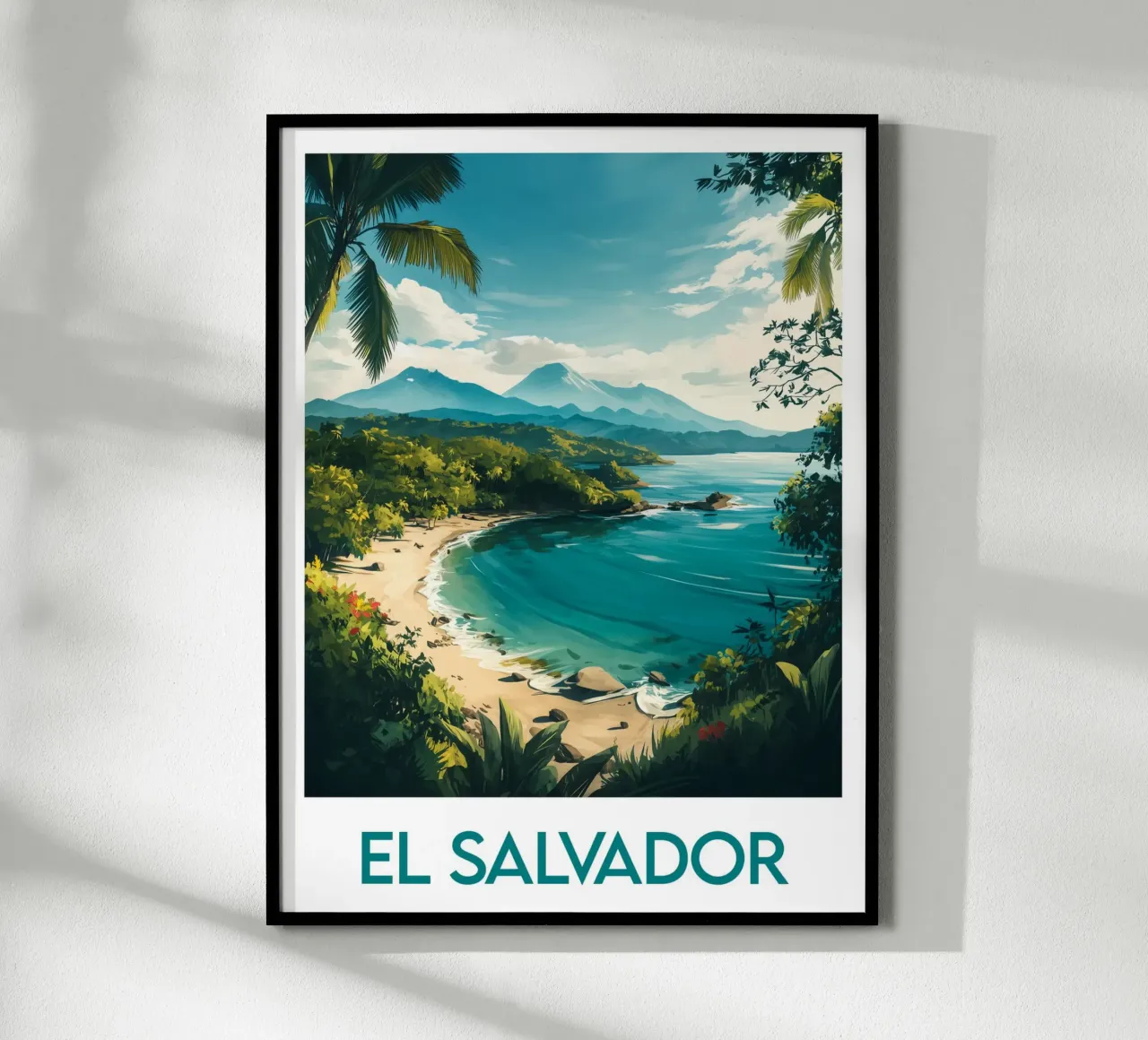 Affiche El Salvador poster con telaio in plastica da Frame the World