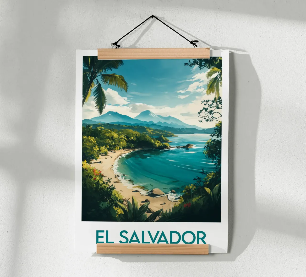 Affiche El Salvador poster con telaio in plastica da Frame the World