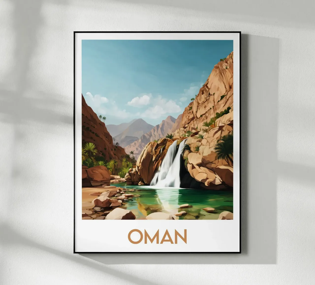 Affiche Oman plexiglass da Frame the World