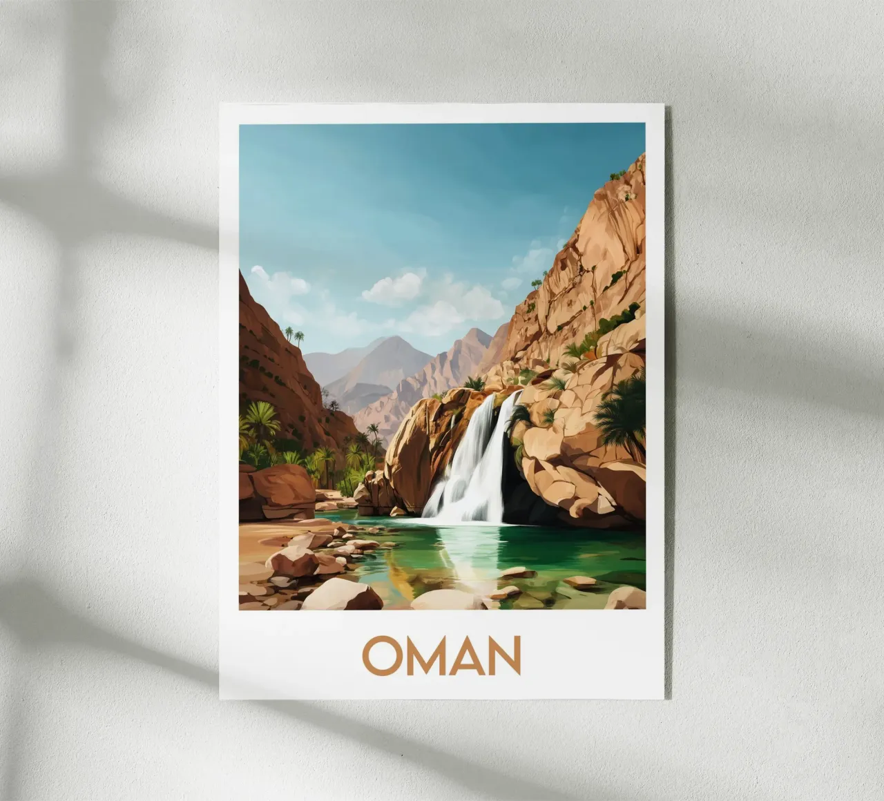 Affiche Oman plexiglass da Frame the World