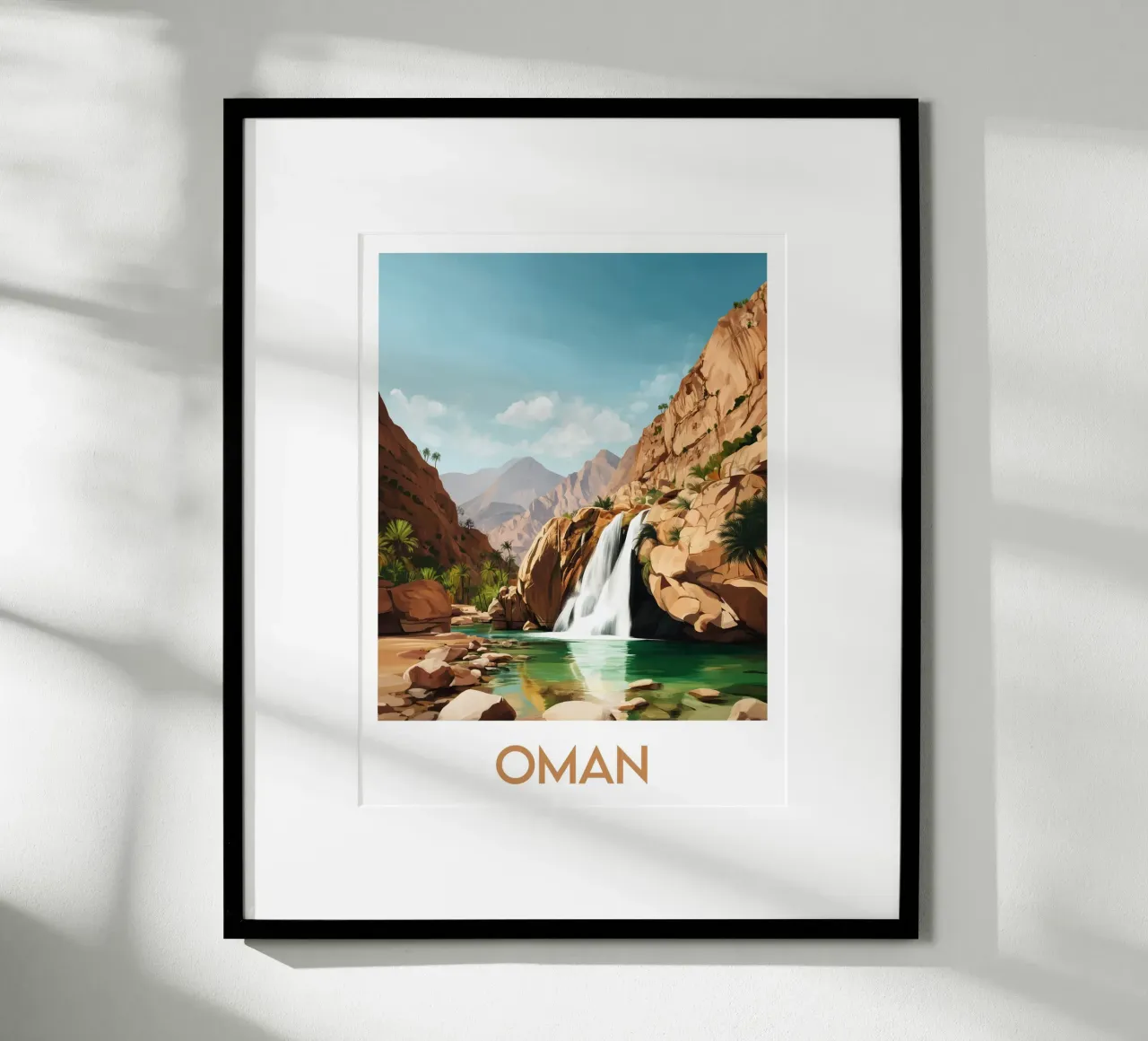 Affiche Oman poster da Frame the World
