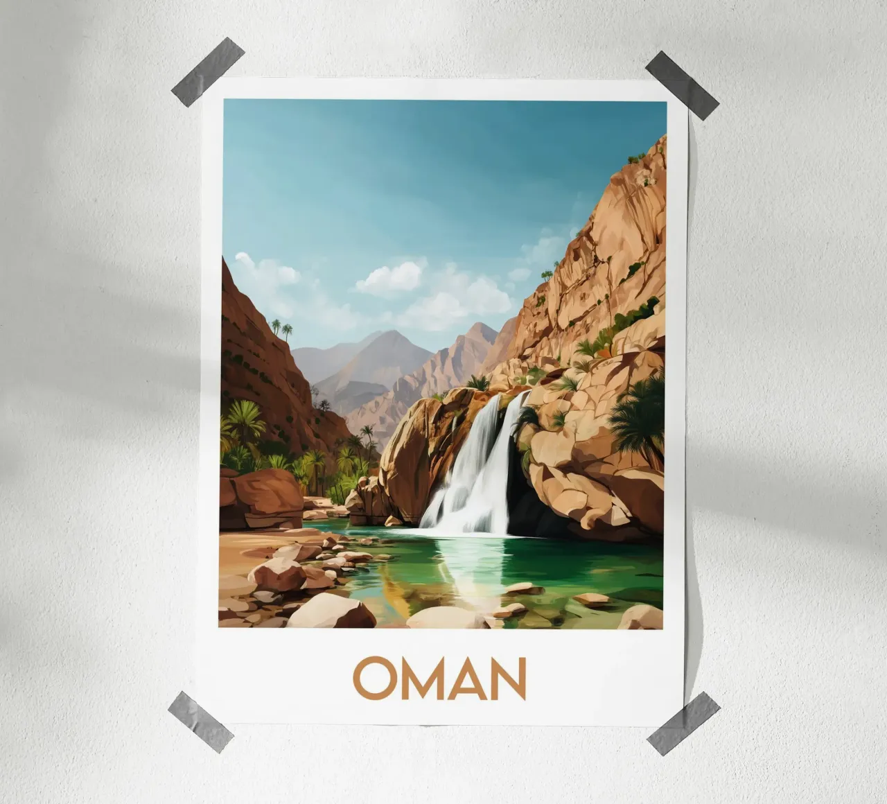Affiche Oman poster da Frame the World