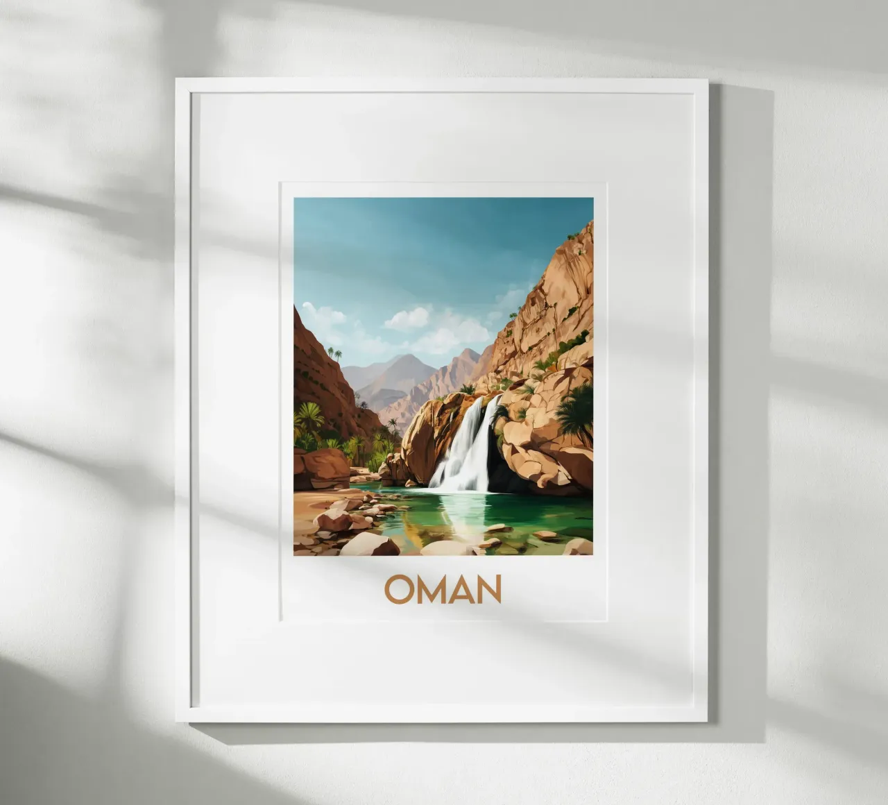 Affiche Oman poster da Frame the World