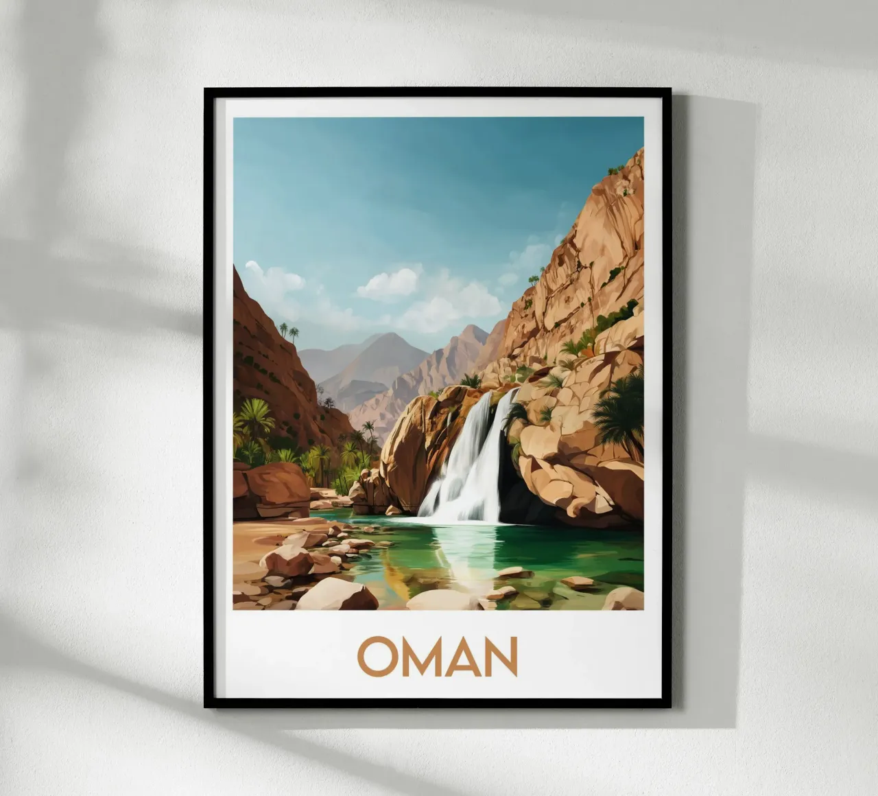Affiche Oman poster da Frame the World