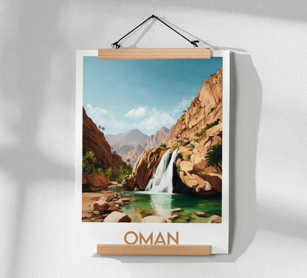 Affiche Oman poster da Frame the World