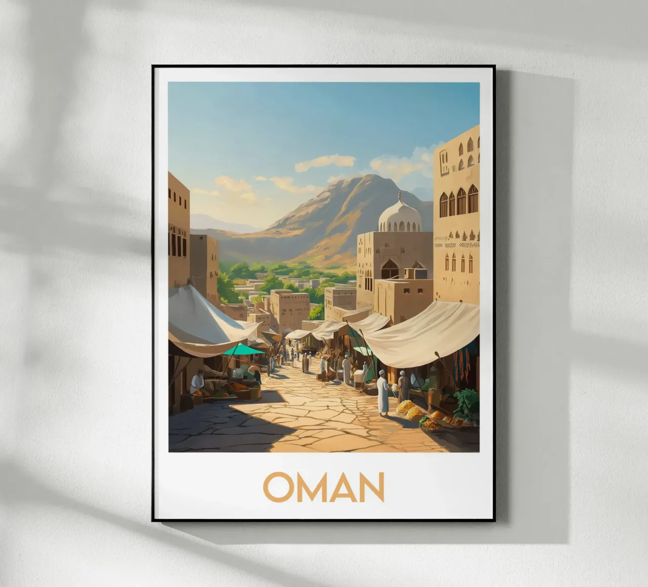 Affiche Oman plexiglass da Frame the World