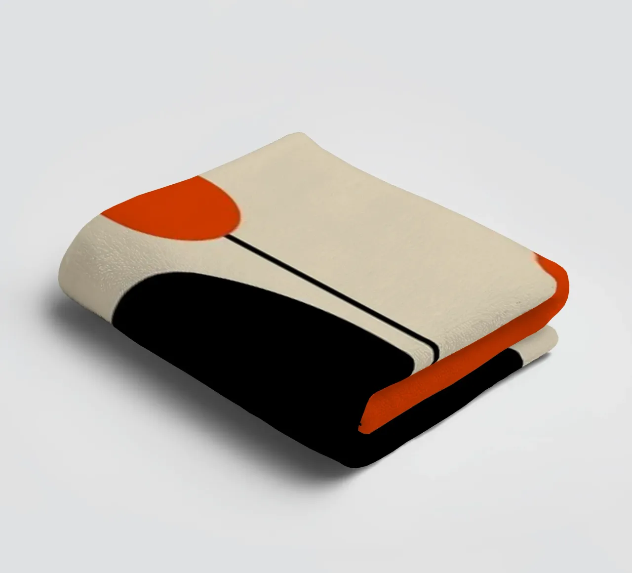 Bauhaus circles and squares 04 towel by Little Dean