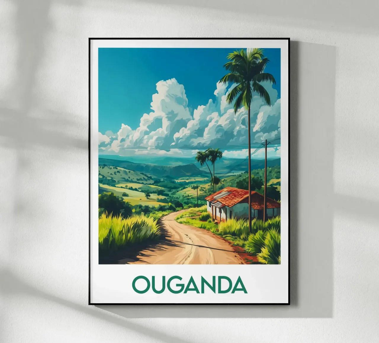 Affiche Ouganda plexiglass da Frame the World