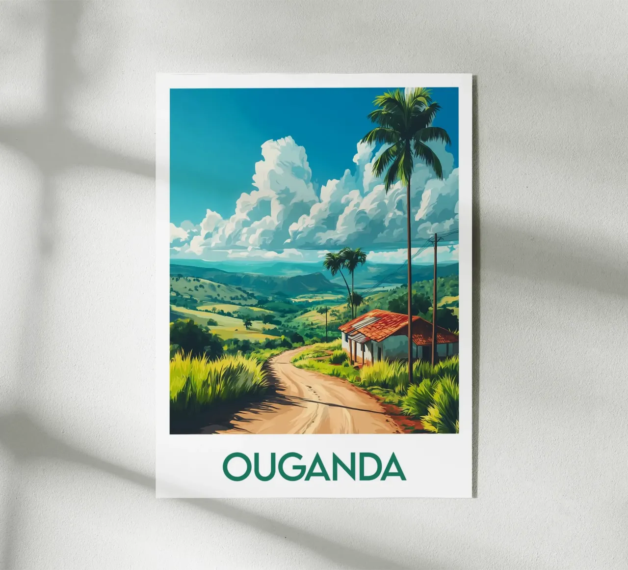Affiche Ouganda plexiglass da Frame the World