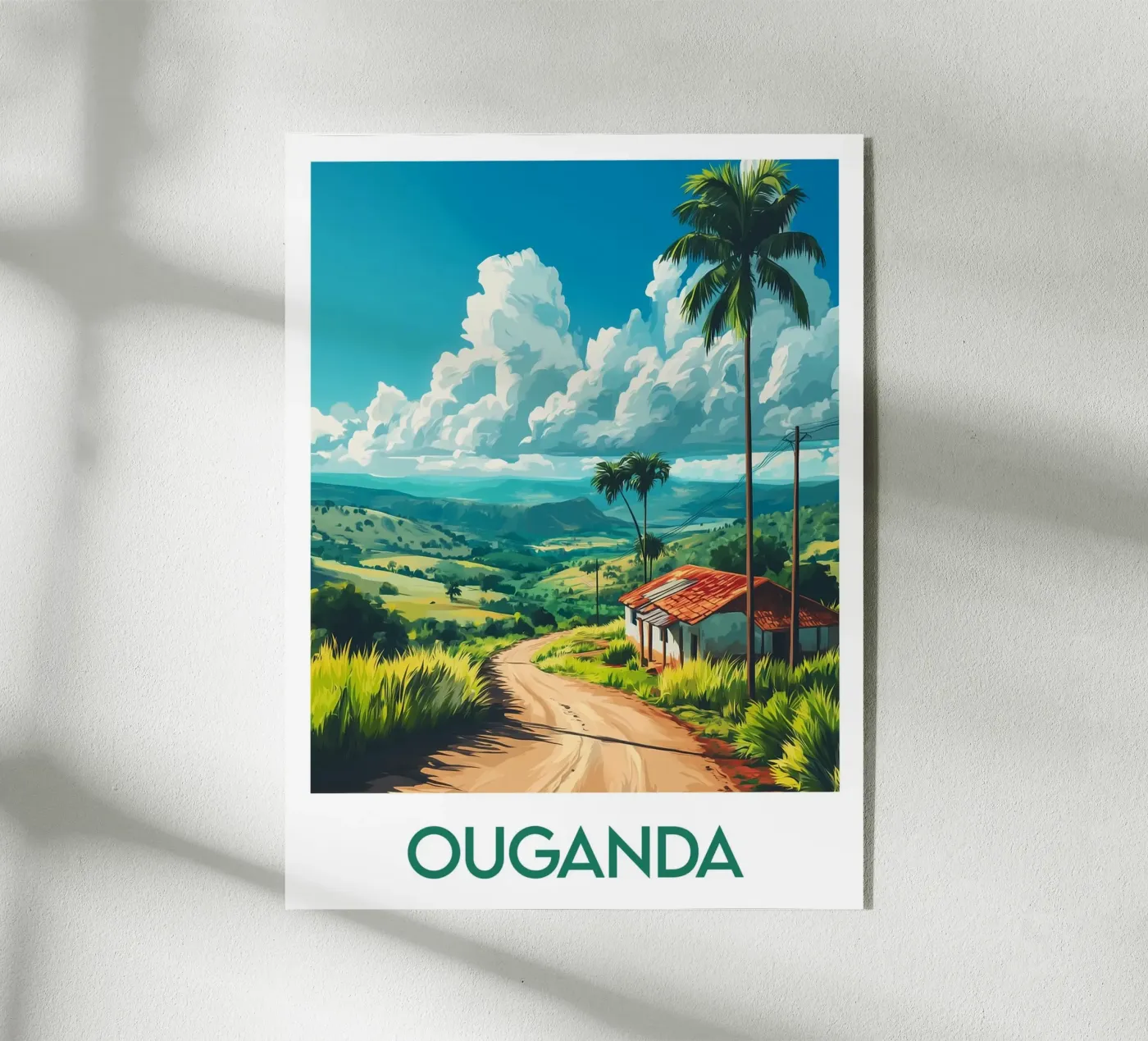 Affiche Ouganda plexiglass da Frame the World
