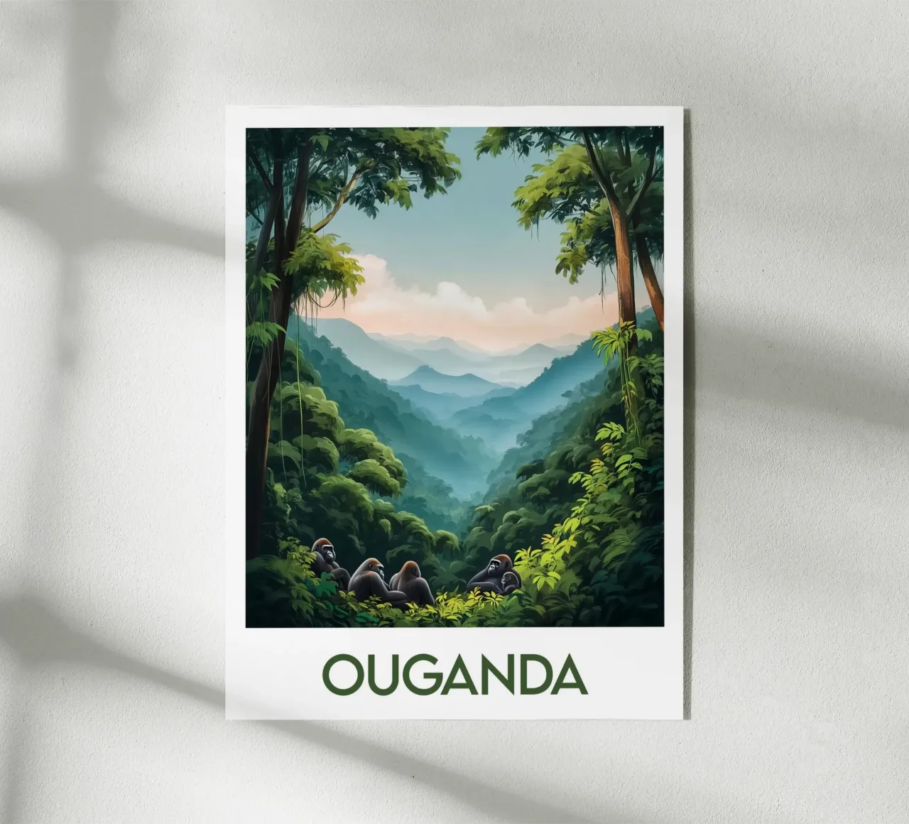 Affiche Ouganda plexiglass da Frame the World