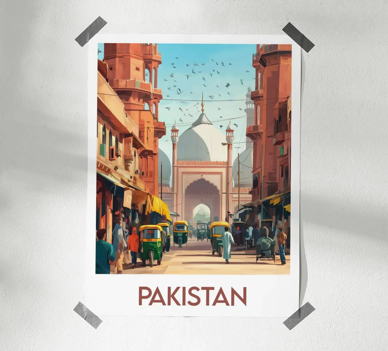 Affiche Pakistan poster da Frame the World