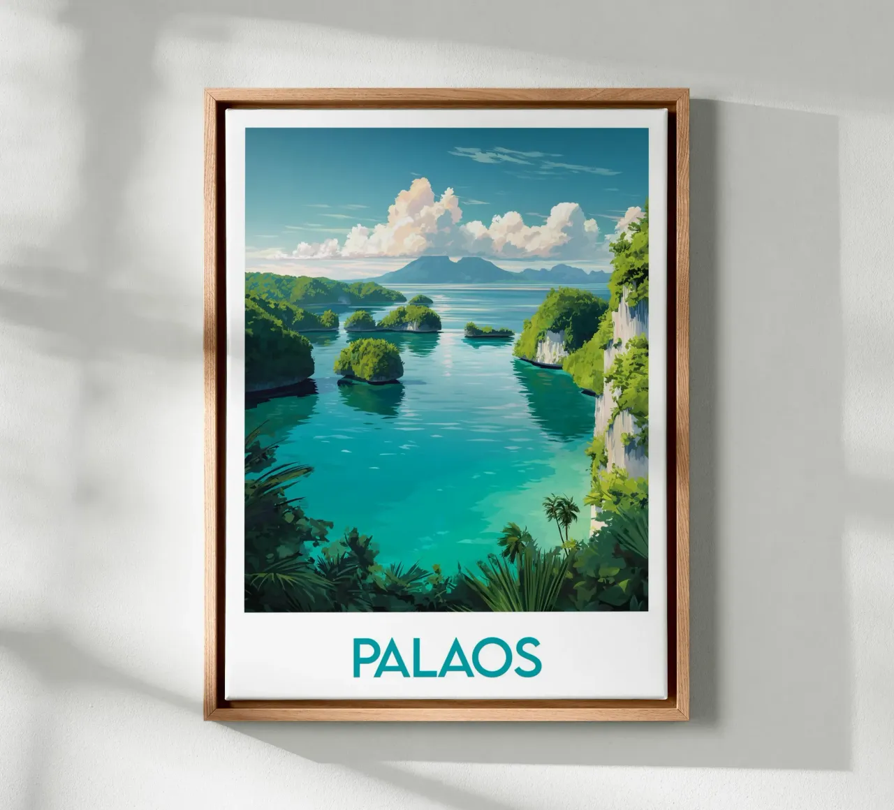 Palaos affiche canvas with Floater frame by Frame the World