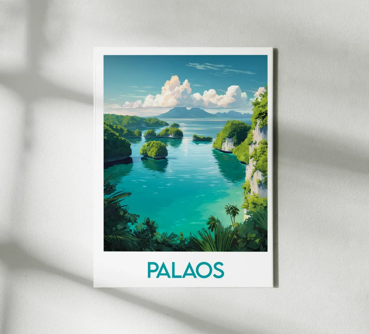 Palaos affiche canvas with Floater frame by Frame the World