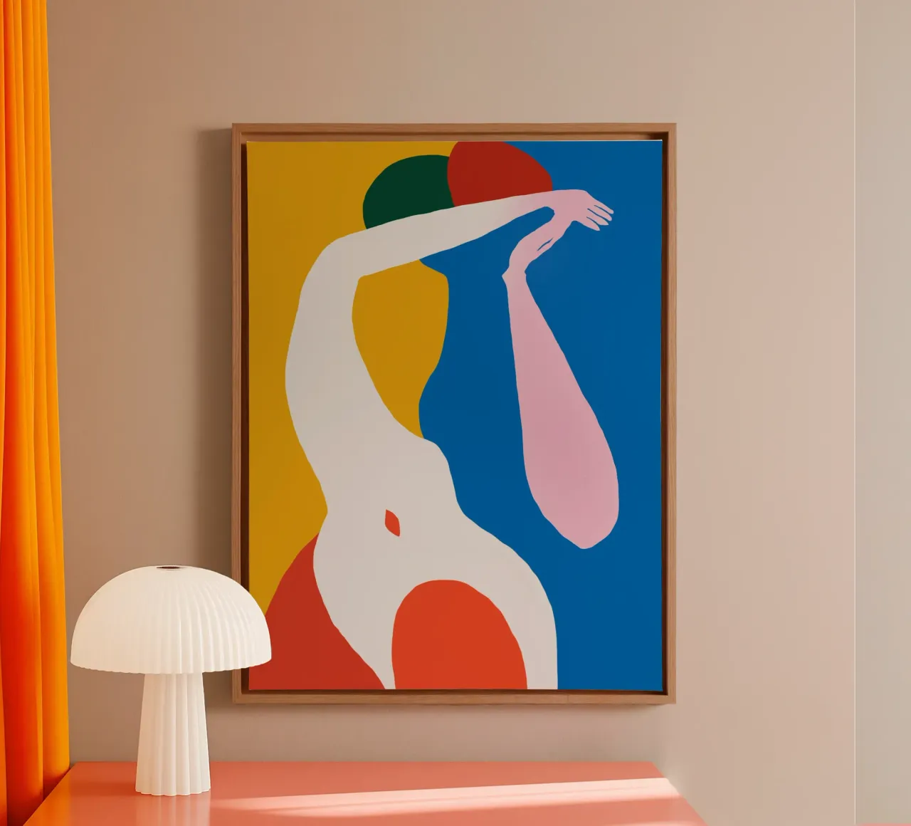 Valzer dei colori tela con Cornice a cassetta da Little Dean