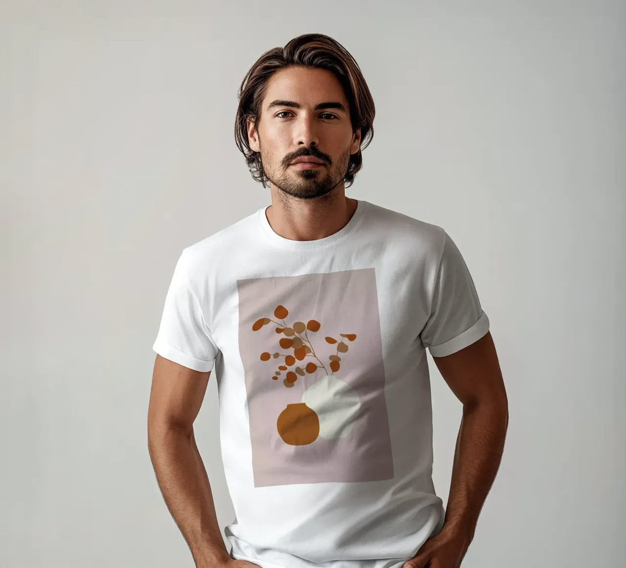 Ochre Eucalyptus t-shirt by Pure