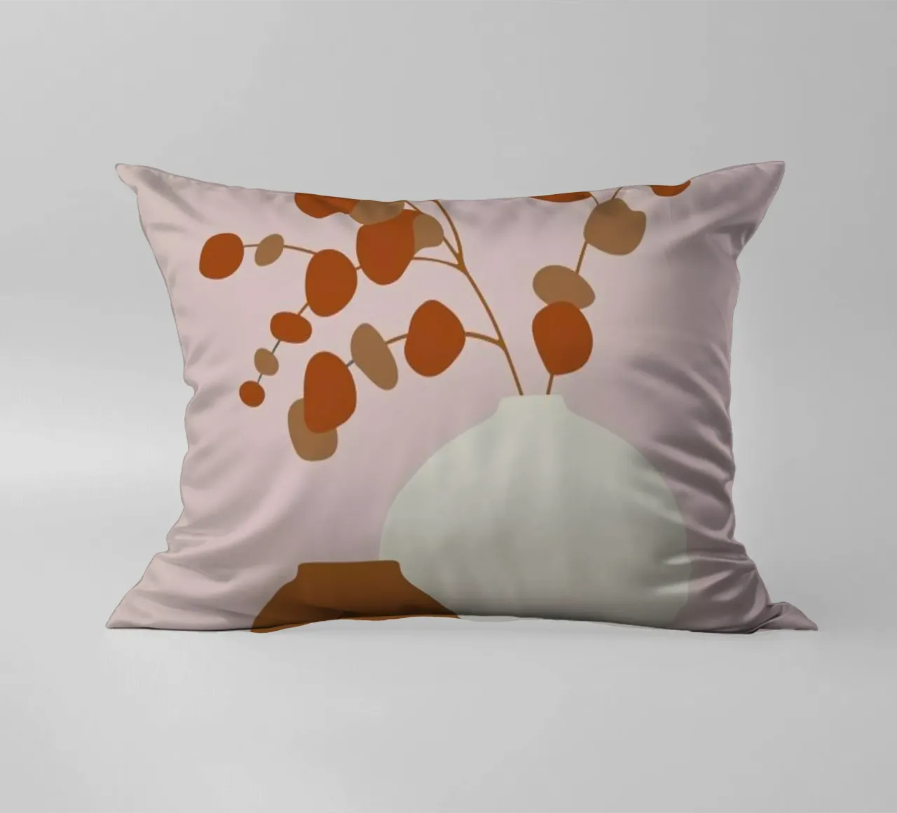 Ochre Eucalyptus decorative cushion by Pure