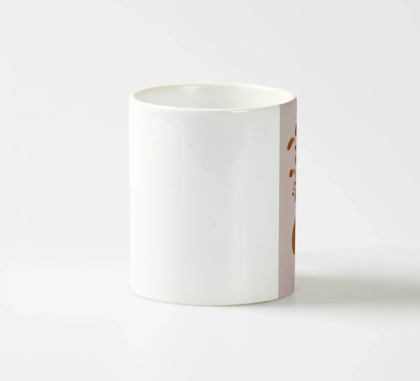 Ochre Eucalyptus ceramic mug by Pure