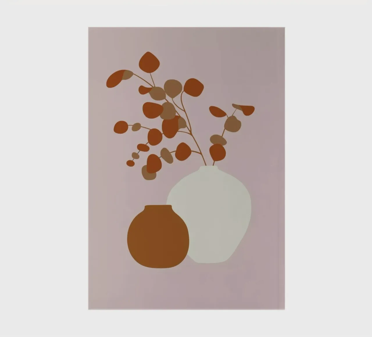 Ochre Eucalyptus notebook by Pure