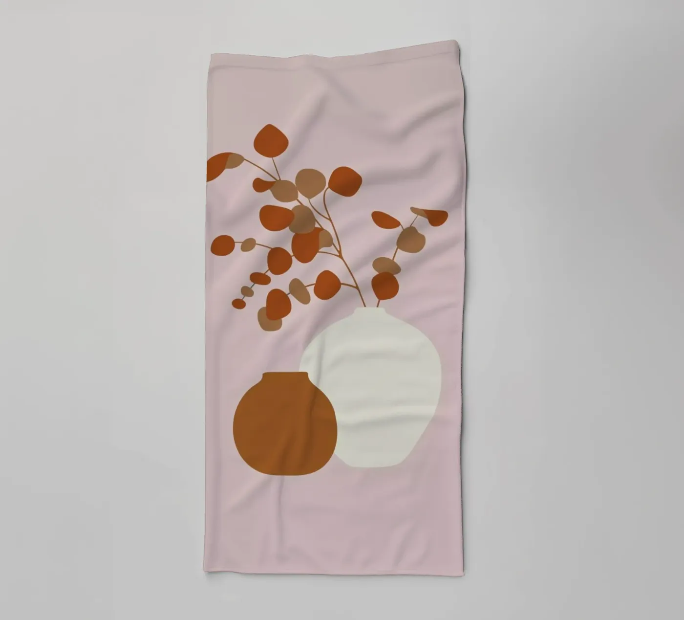 Ochre Eucalyptus towel by Pure