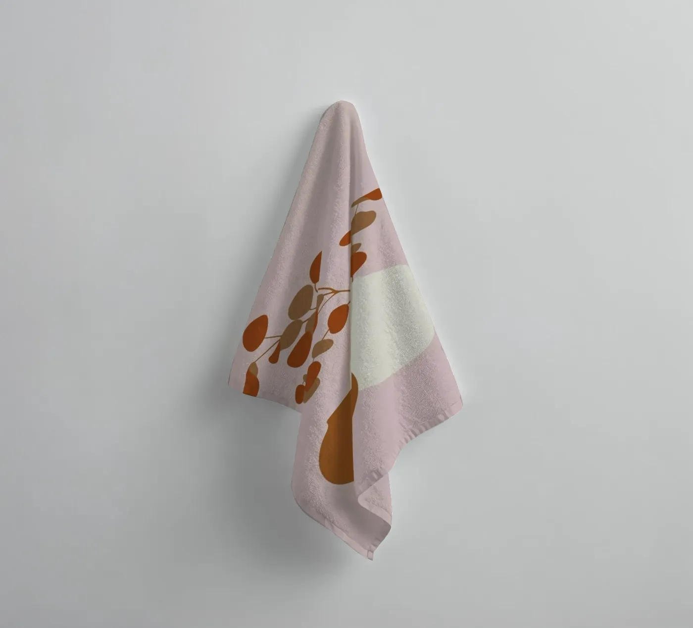 Ochre Eucalyptus towel by Pure
