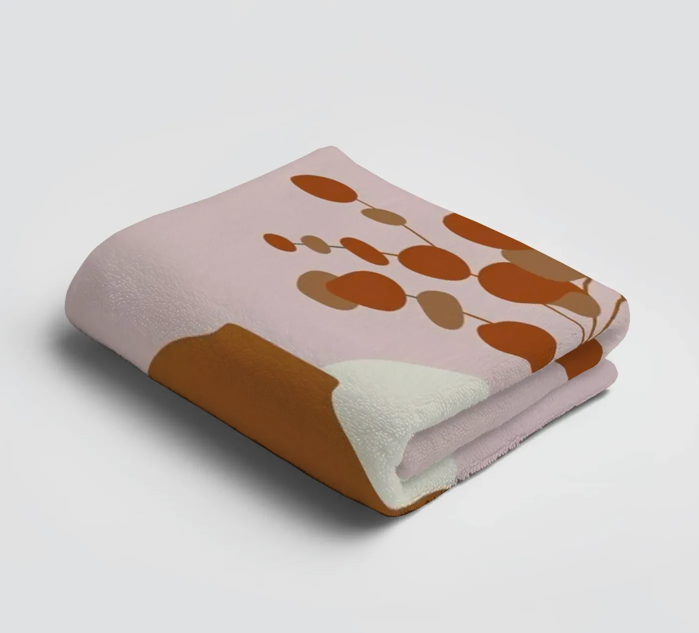 Ochre Eucalyptus towel by Pure