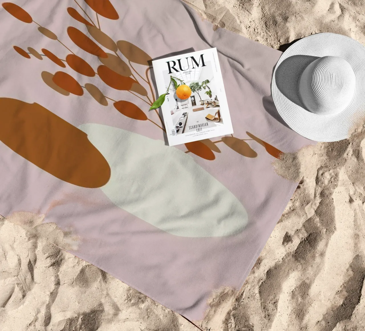 Ochre Eucalyptus telo mare da Pure