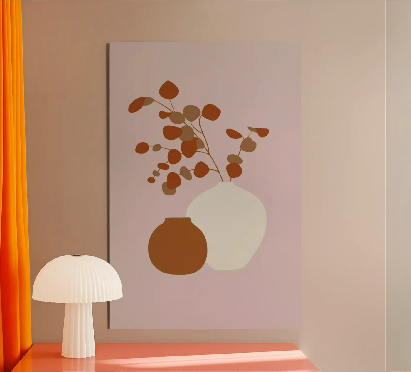 Ochre Eucalyptus forex plate by Pure