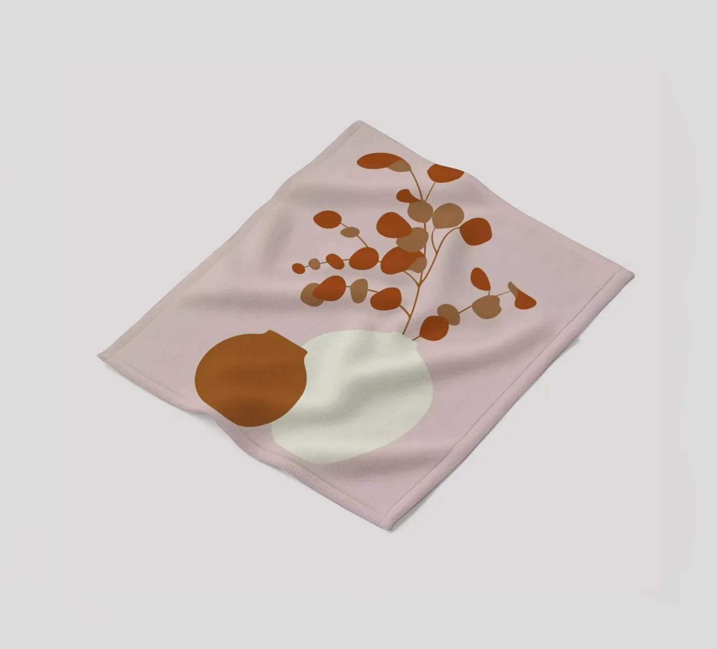 Ochre Eucalyptus Fleecedecke von Pure