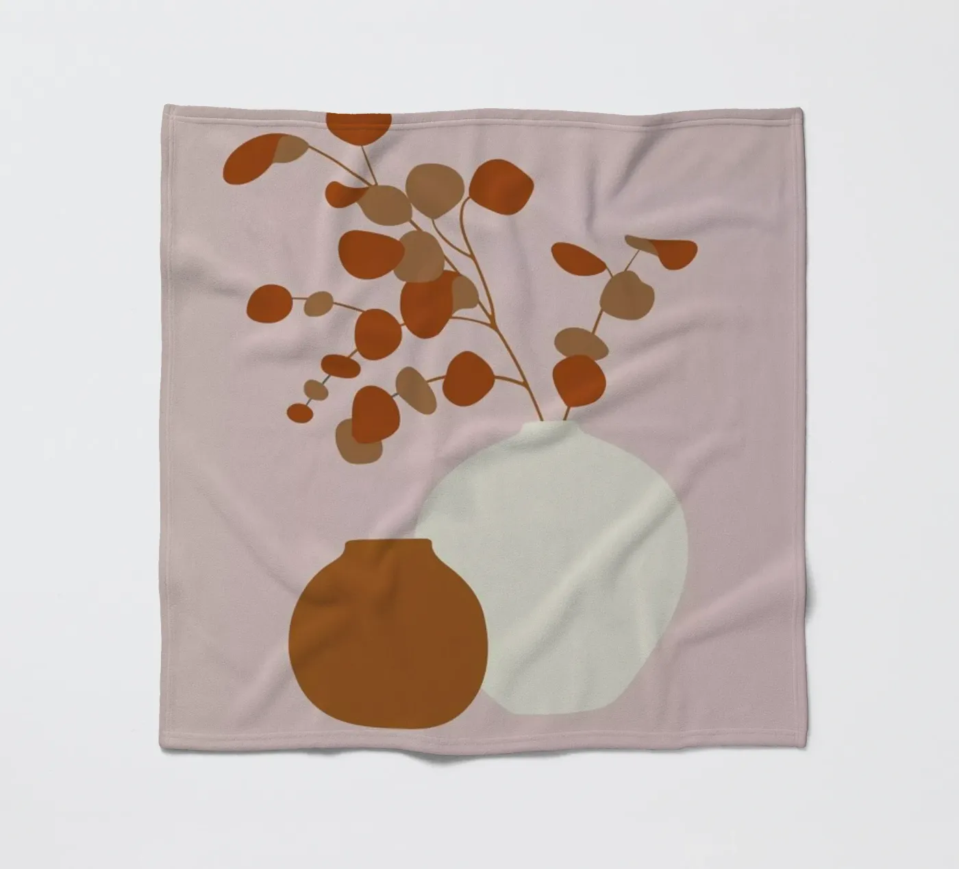Ochre Eucalyptus Fleecedecke von Pure