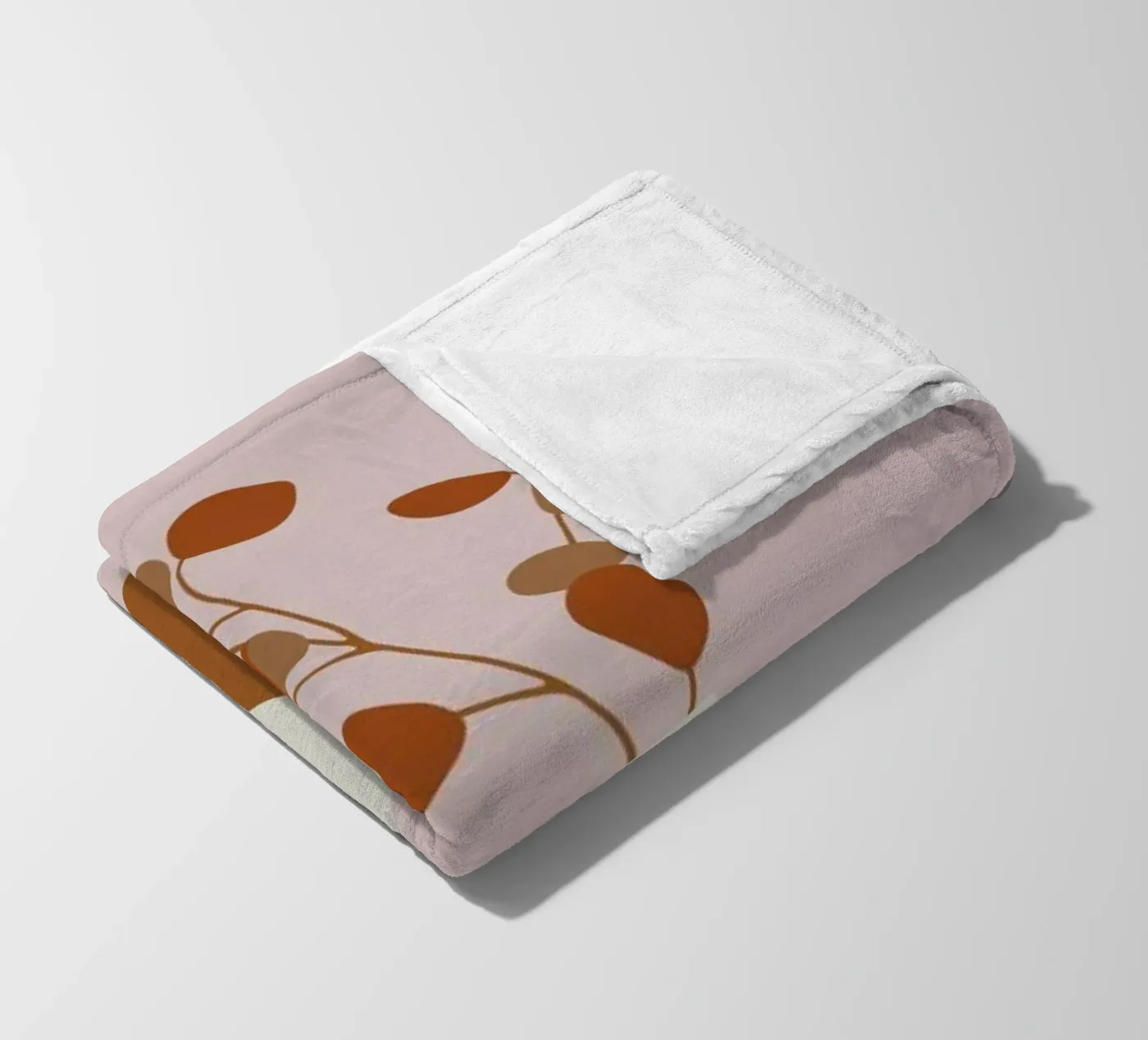 Ochre Eucalyptus fleecedeken van Pure