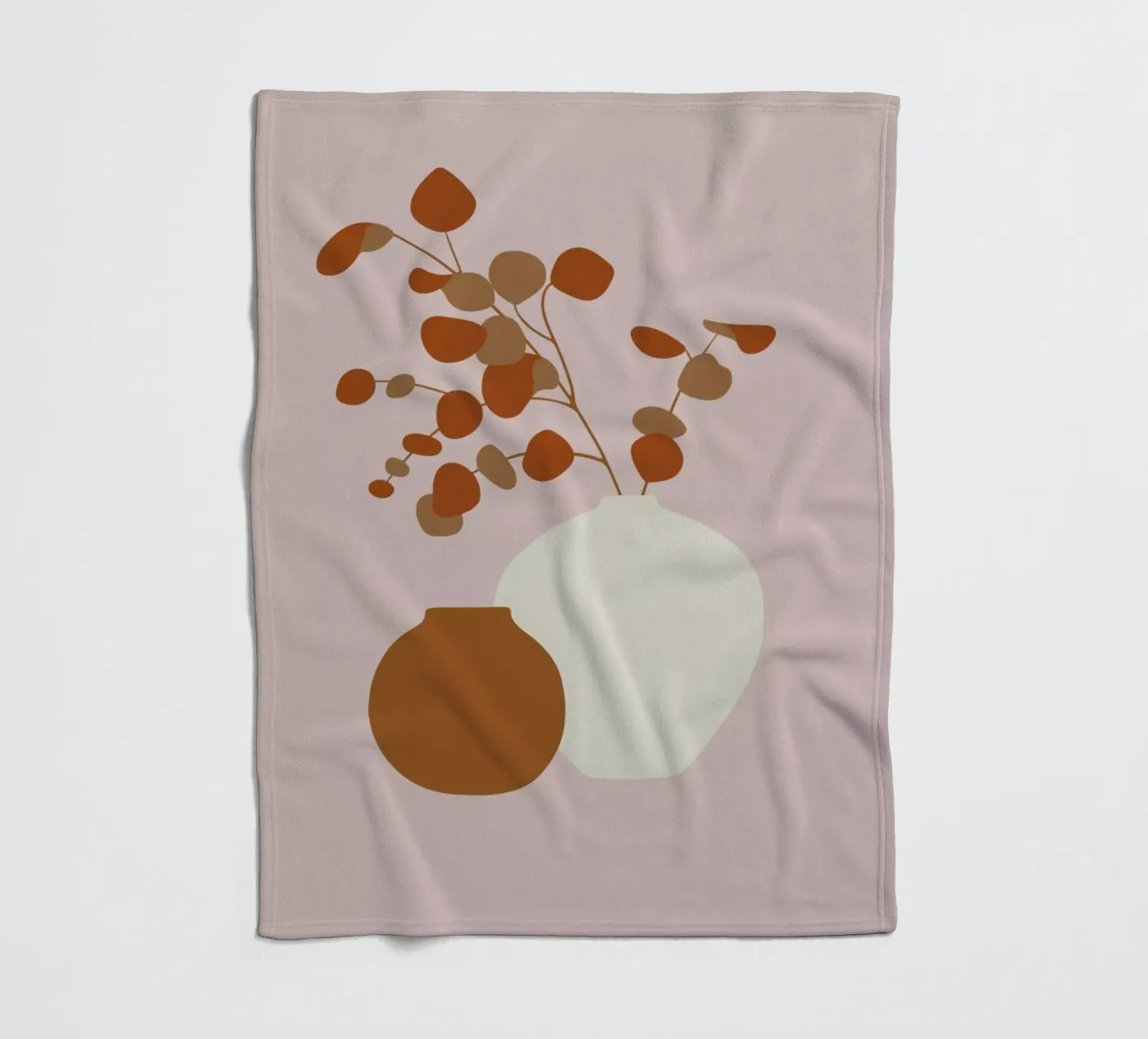 Ochre Eucalyptus Fleecedecke von Pure