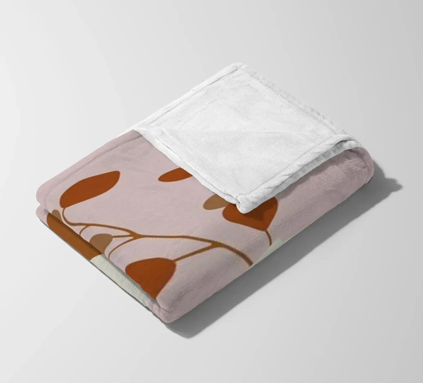 Ochre Eucalyptus fleecedeken van Pure