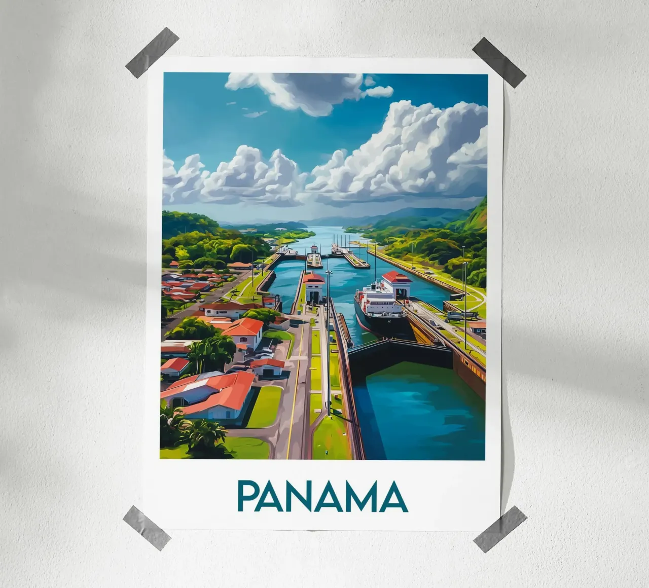 Affiche Panama poster da Frame the World