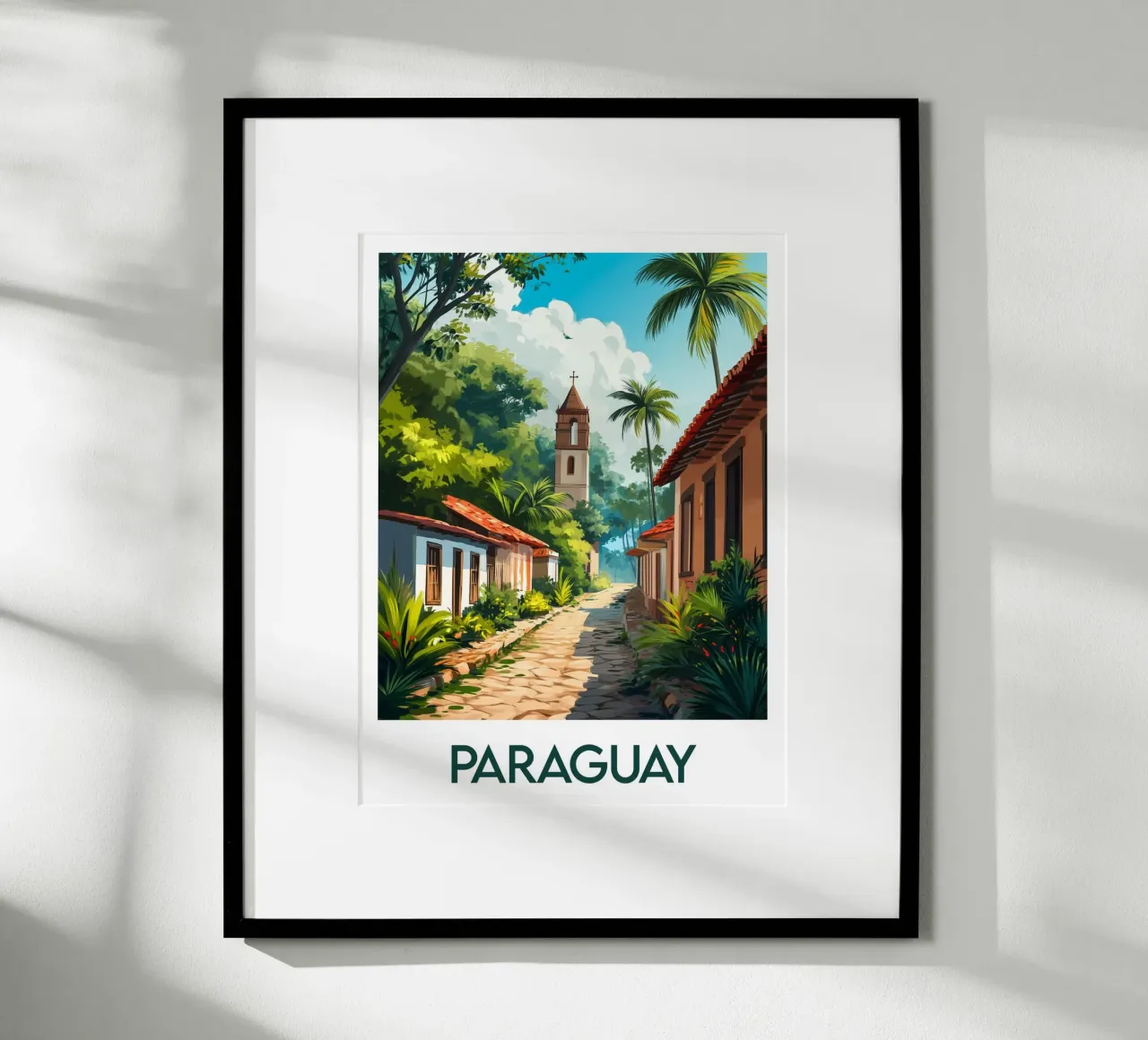 Affiche Paraguay poster con telaio in alluminio da Frame the World