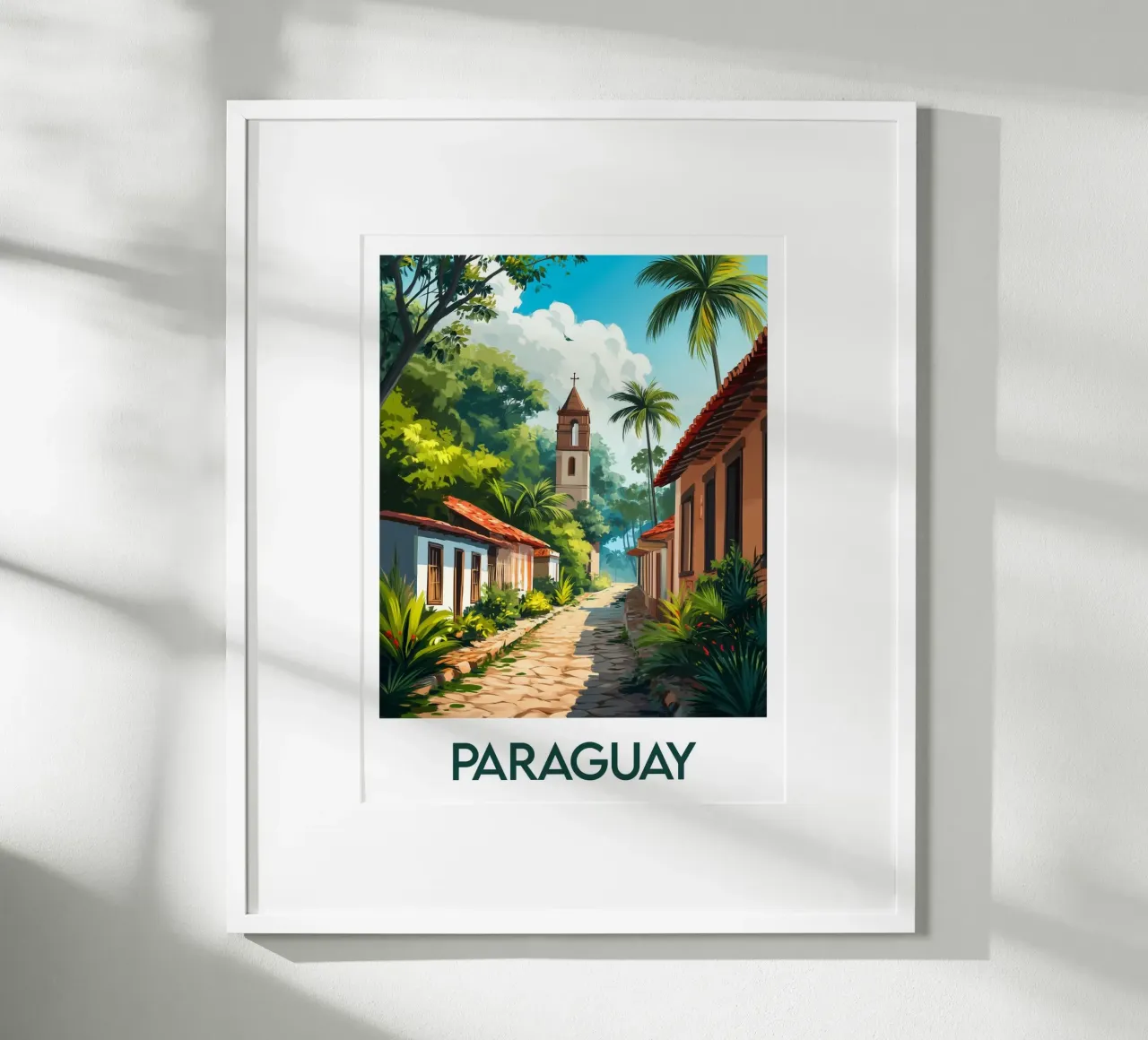 Affiche Paraguay poster con telaio in alluminio da Frame the World