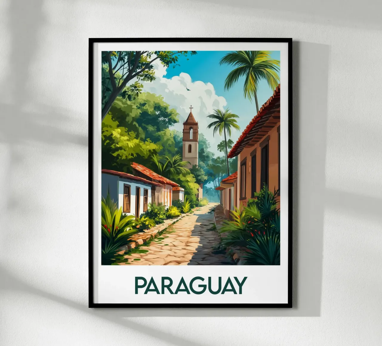Affiche Paraguay poster con telaio in alluminio da Frame the World