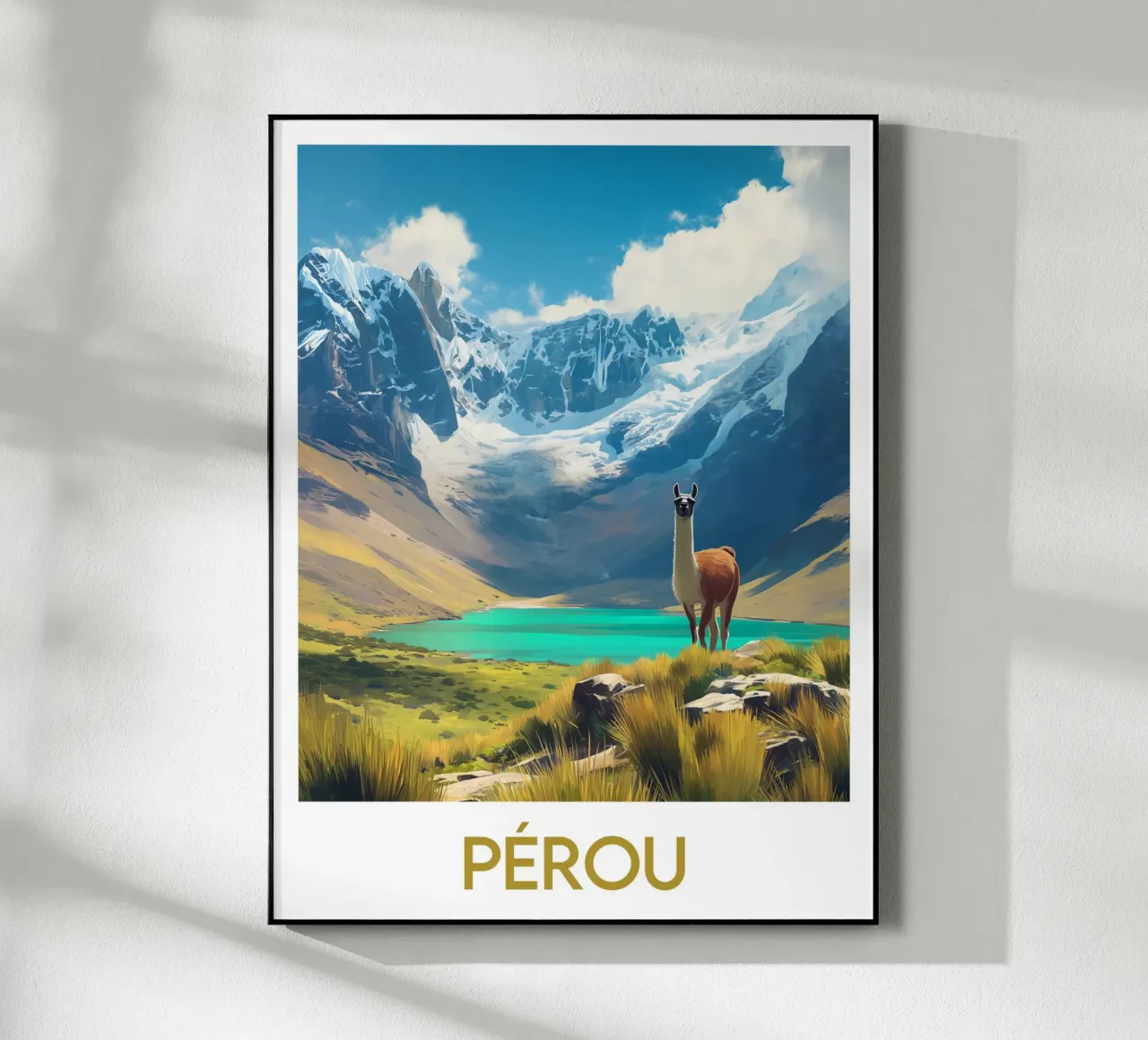 Poster Peru acrylic glass by Frame the World