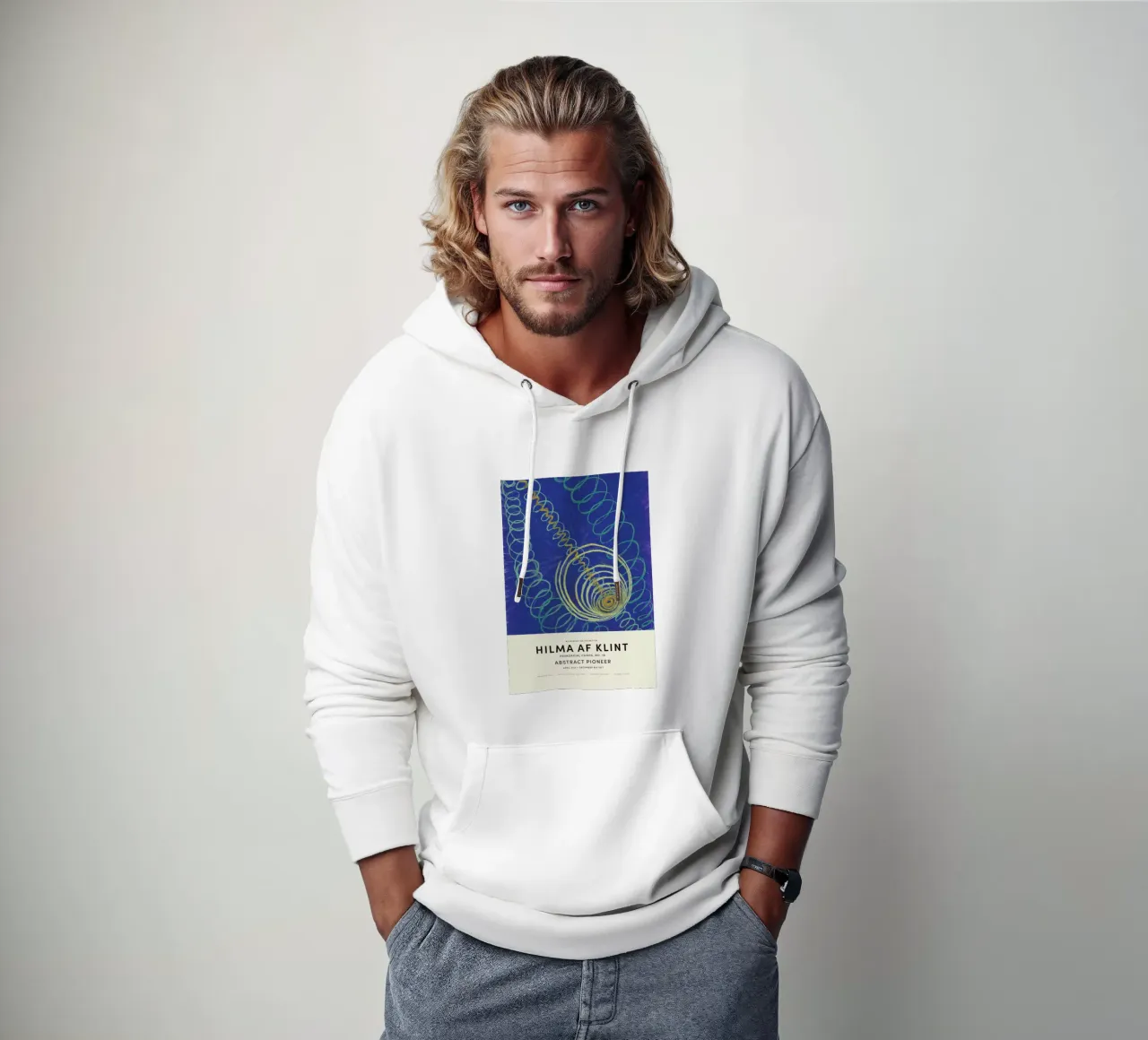 Hilma af Klint - Primordial Chaos, No. 16 felpa con cappuccio da Vintage by JUNIQE