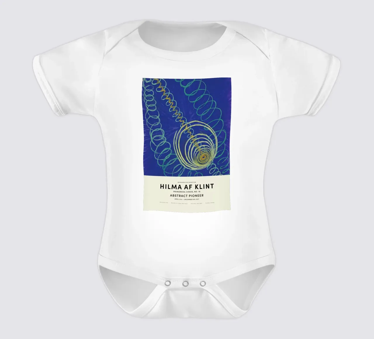Hilma af Klint - Primordial Chaos, No. 16 body neonato maniche corte da Vintage by JUNIQE