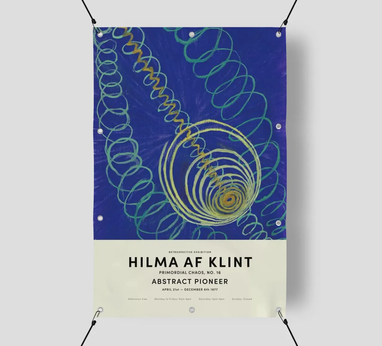 Hilma af Klint - Primordial Chaos, No. 16 telo in pvc da Vintage by JUNIQE