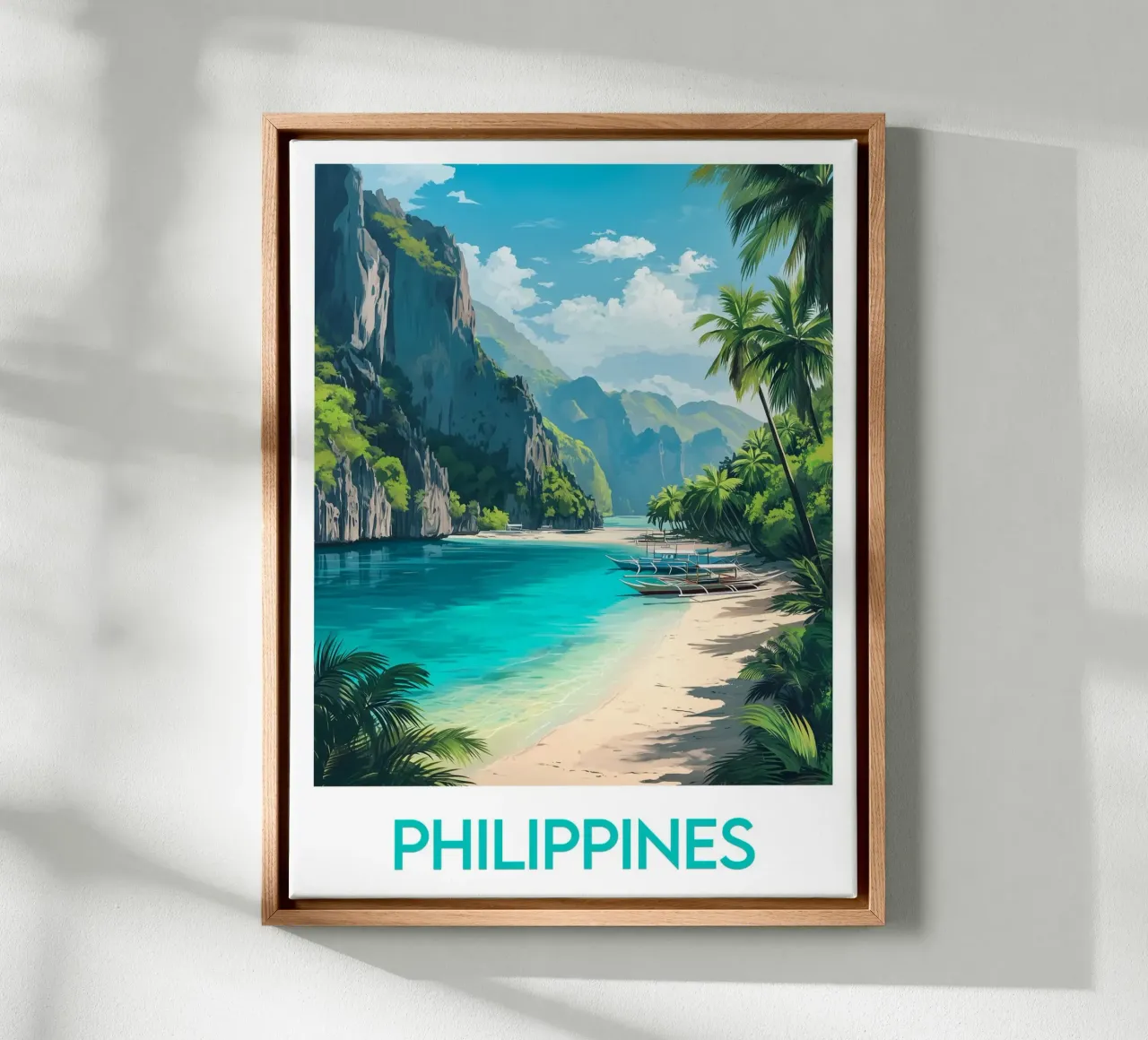 Filippijnen canvas met Baklijst van Frame the World