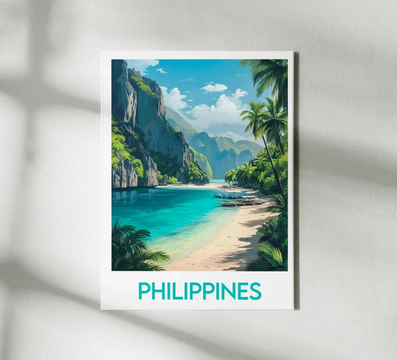 Filippijnen canvas met Baklijst van Frame the World