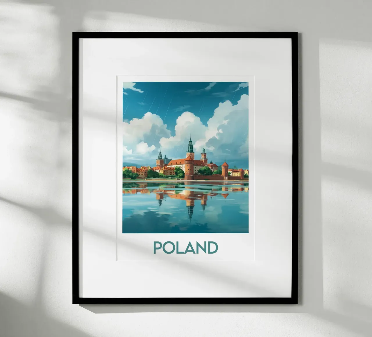 Affiche Poland poster con telaio in plastica da Frame the World