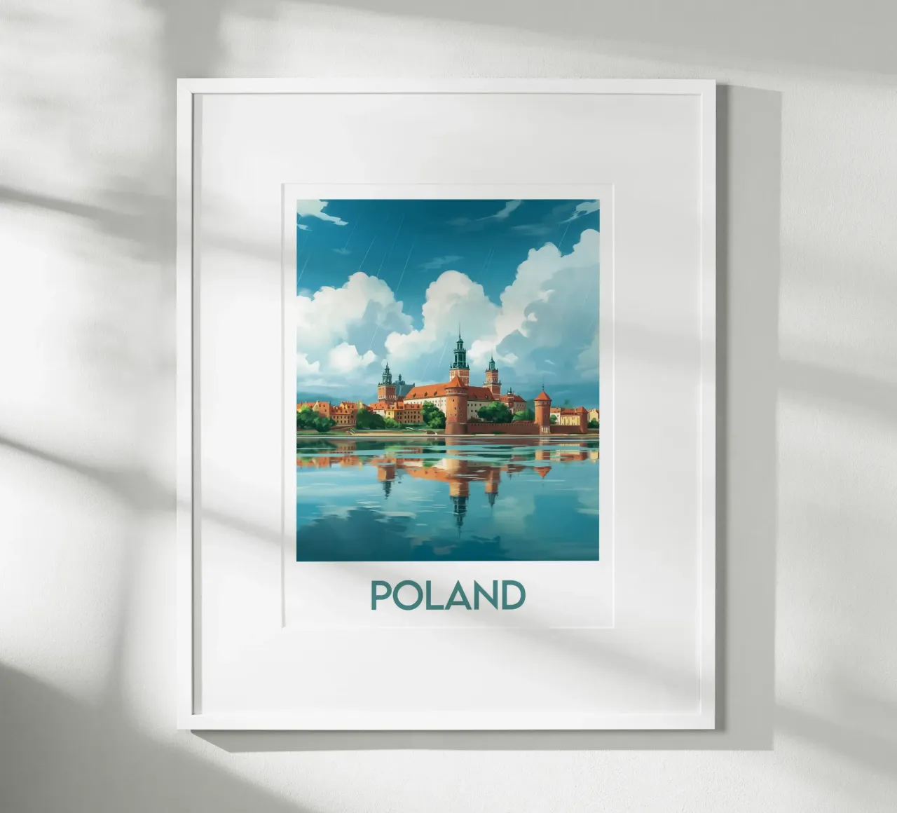 Affiche Poland poster con telaio in plastica da Frame the World