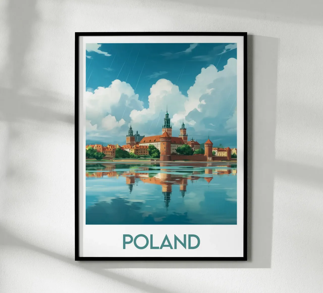 Affiche Poland poster con telaio in plastica da Frame the World
