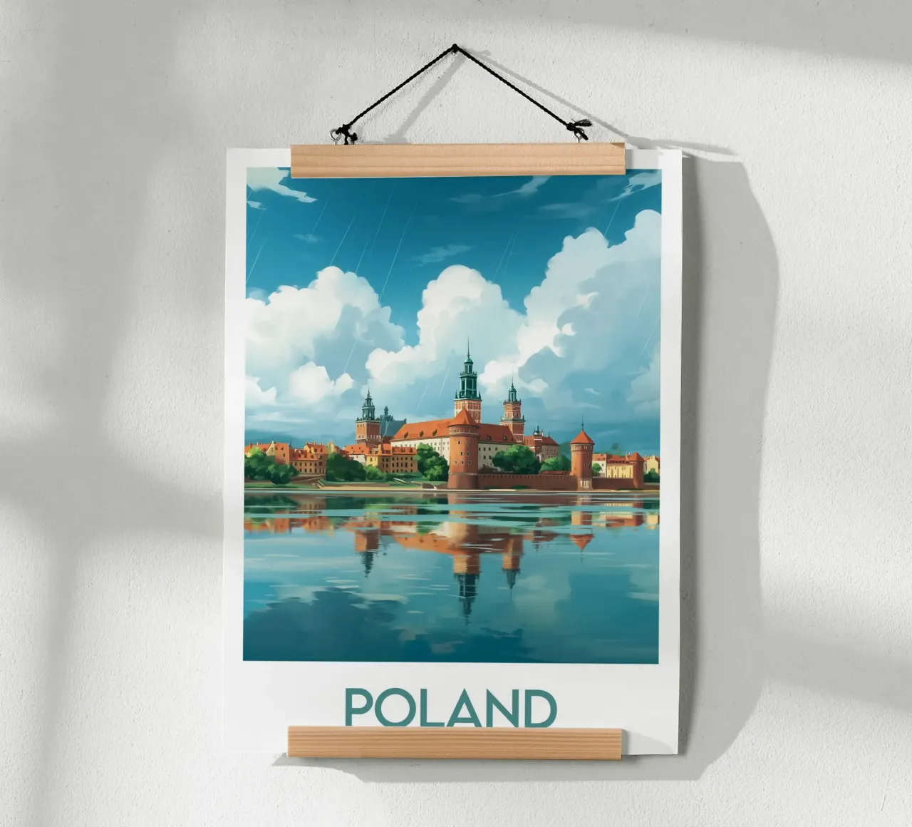 Affiche Poland poster con telaio in plastica da Frame the World