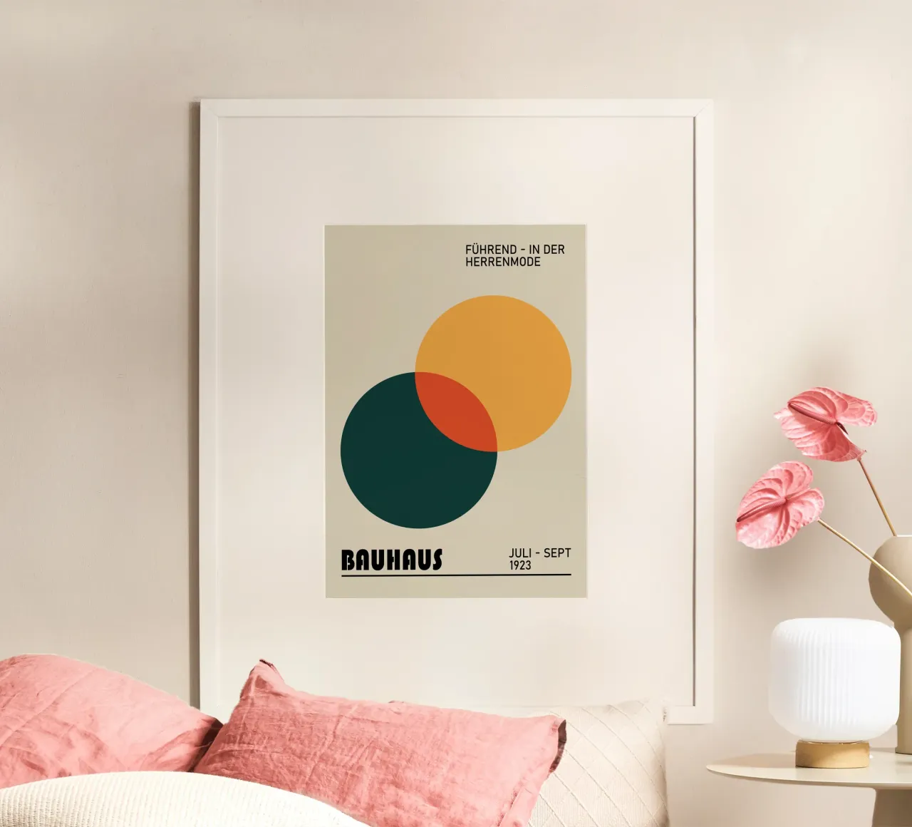Bauhaus Forme geometriche Moda Uomo 1923 Stampa poster da NorwesClub