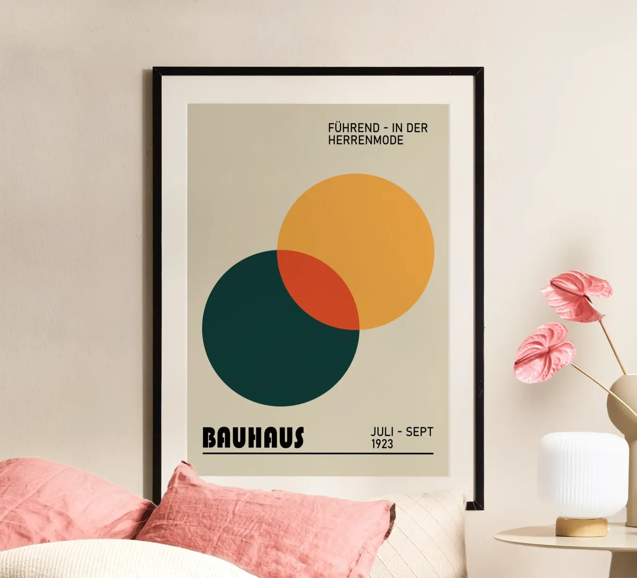 Bauhaus Forme geometriche Moda Uomo 1923 Stampa poster da NorwesClub